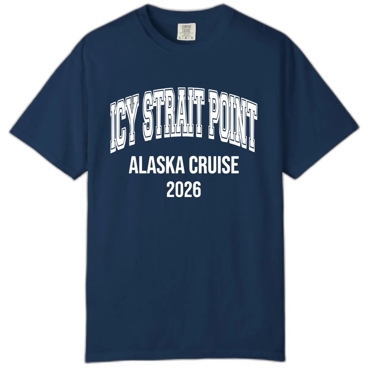 Dry Strait Point Alaska Cruise 2026 Comfort Color in Navy