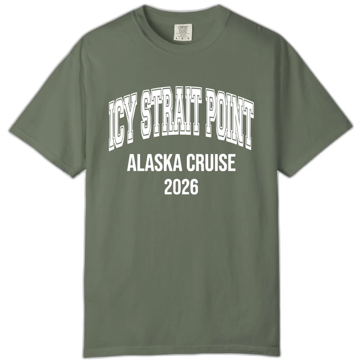 Dry Strait Point Alaska Cruise 2026 Comfort Color in Moss
