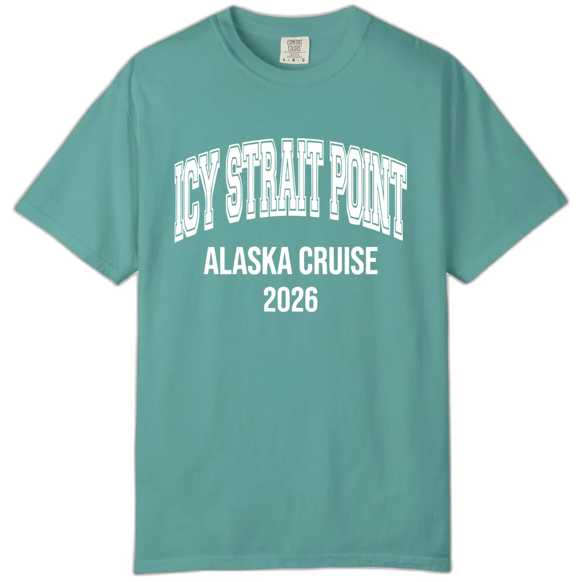 Dry Strait Point Alaska Cruise 2026 Comfort Color in Seafoam