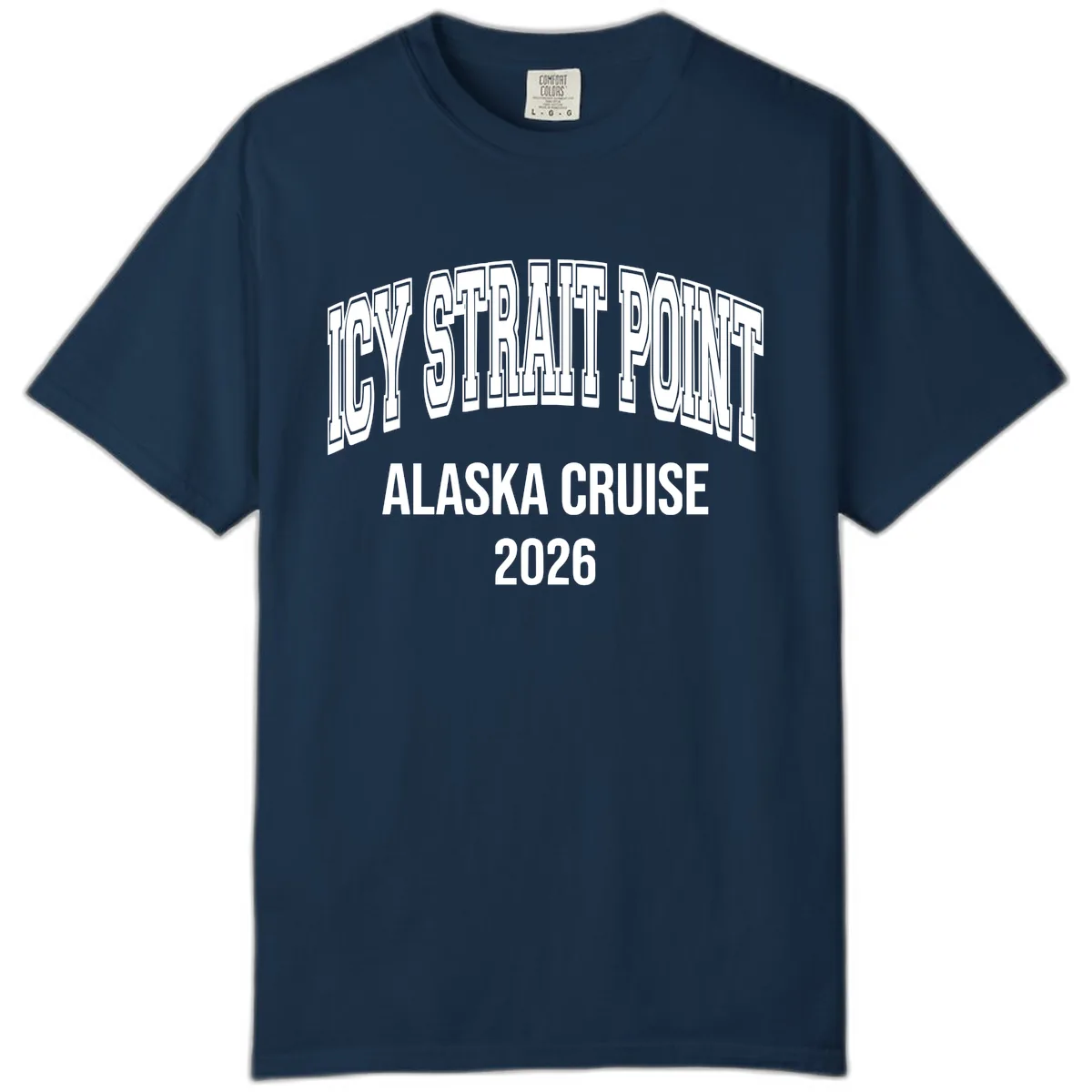 Dry Strait Point Alaska Cruise 2026 Comfort Color in True Navy