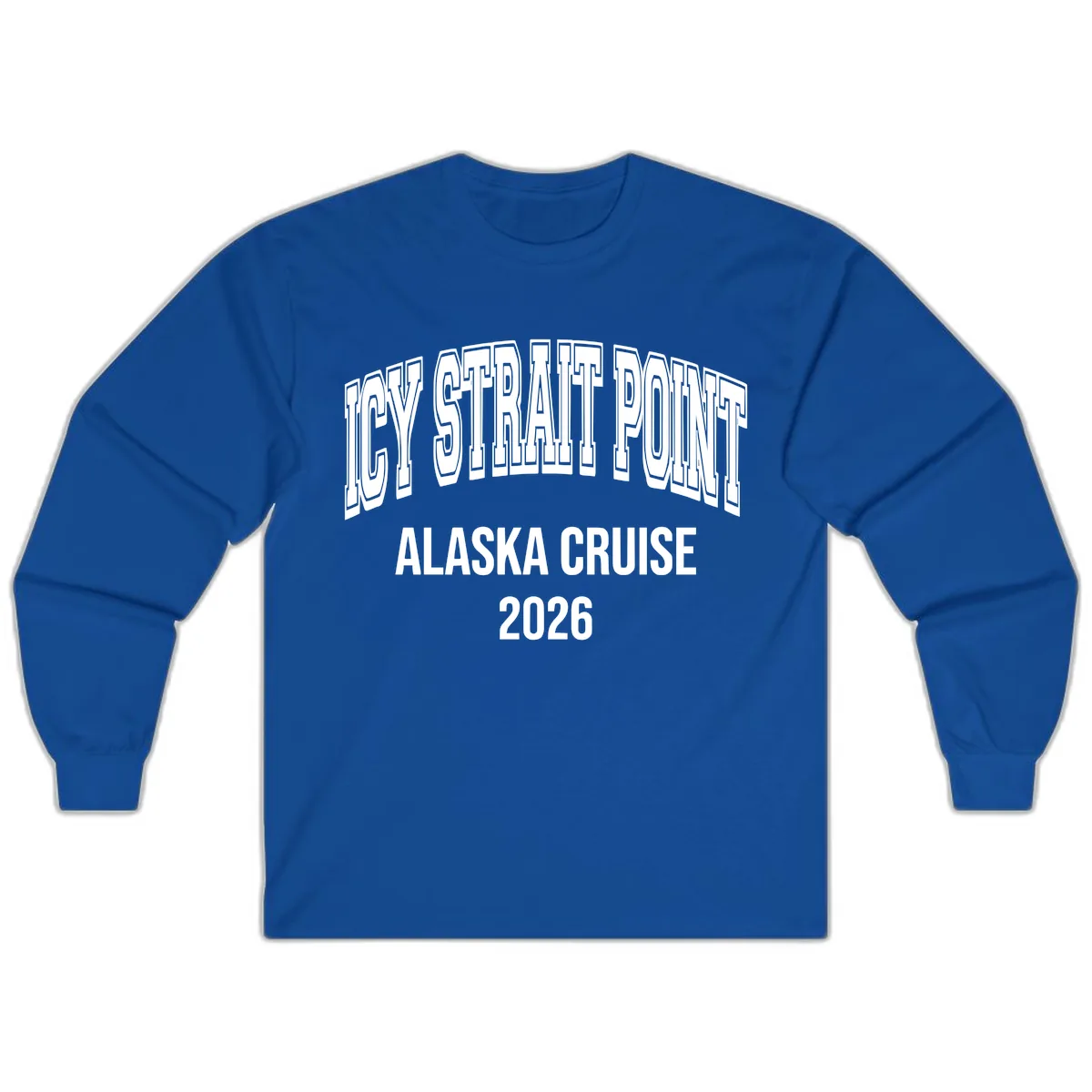 Dry Strait Point Alaska Cruise 2026 Long Sleeve in Royal