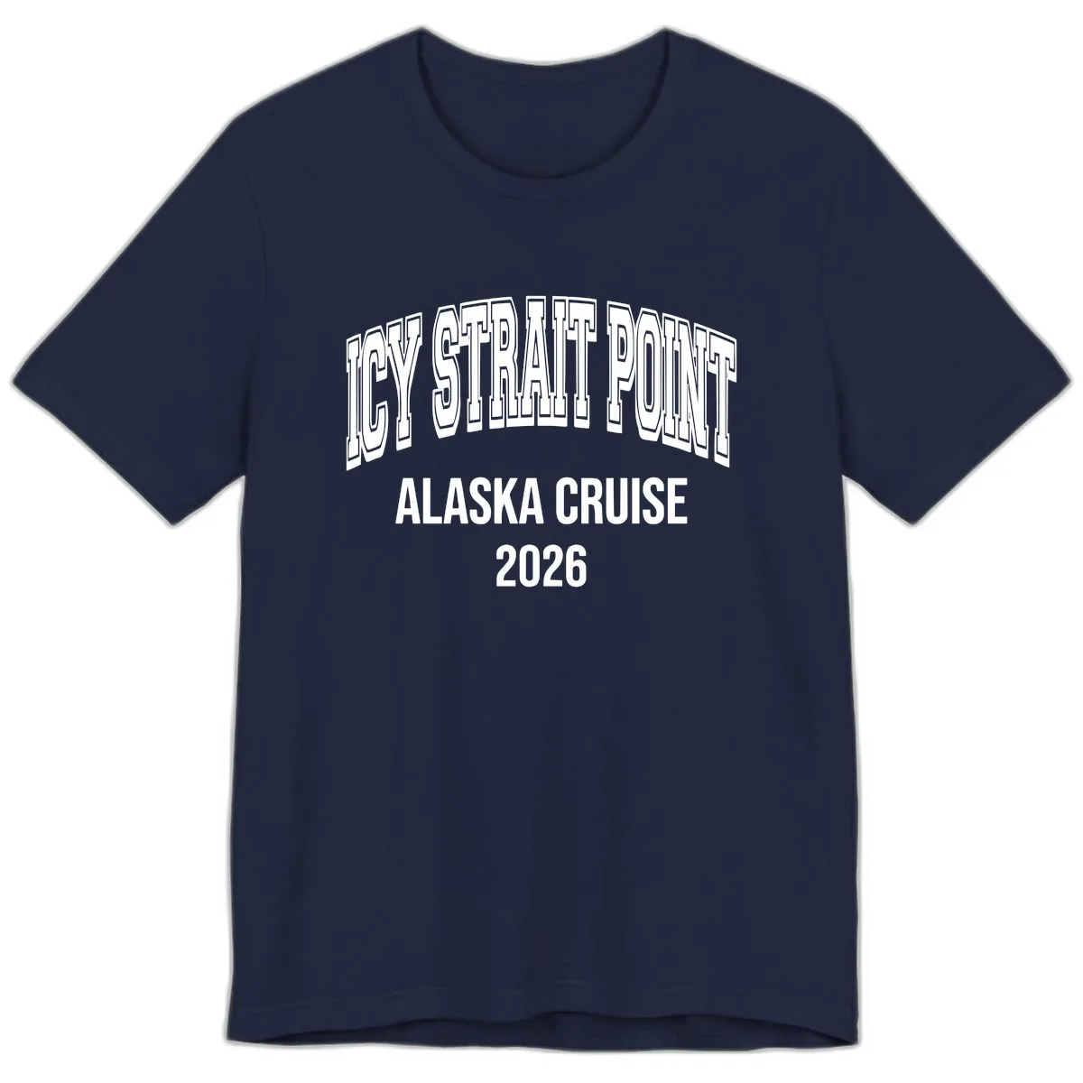 Dry Strait Point Alaska Cruise 2026 Premium T-Shirt in Navy