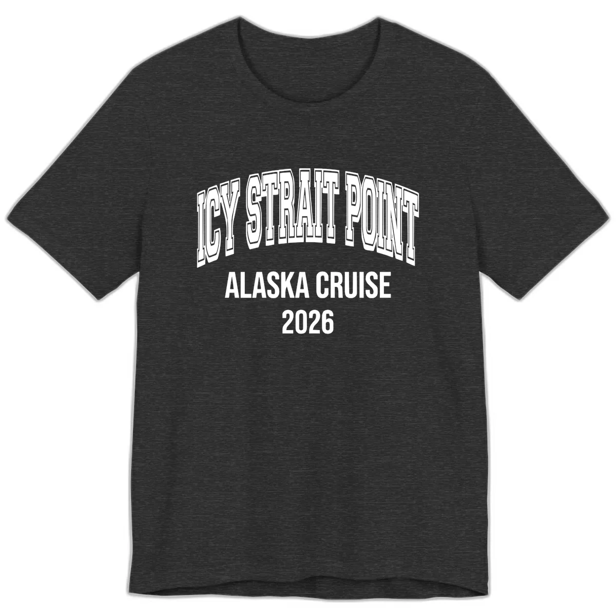 Dry Strait Point Alaska Cruise 2026 Premium T-Shirt in Dark Grey Heather