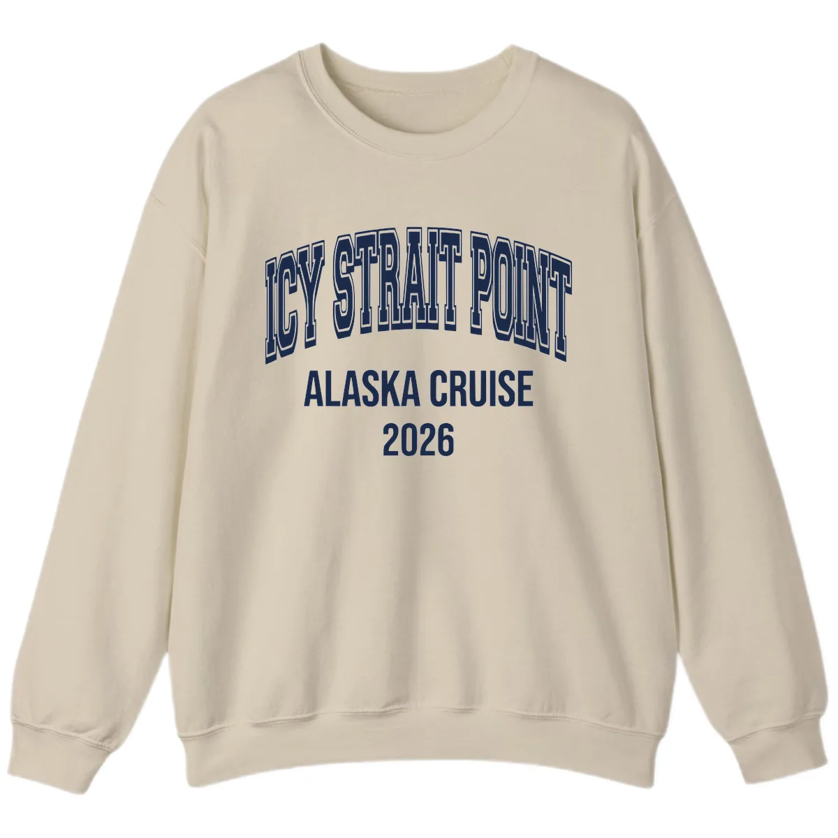 Dry Strait Point Alaska Cruise 2026 Sweatshirt in Sand