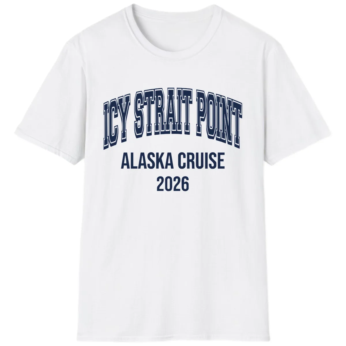 Dry Strait Point Alaska Cruise 2026 T-Shirt in White