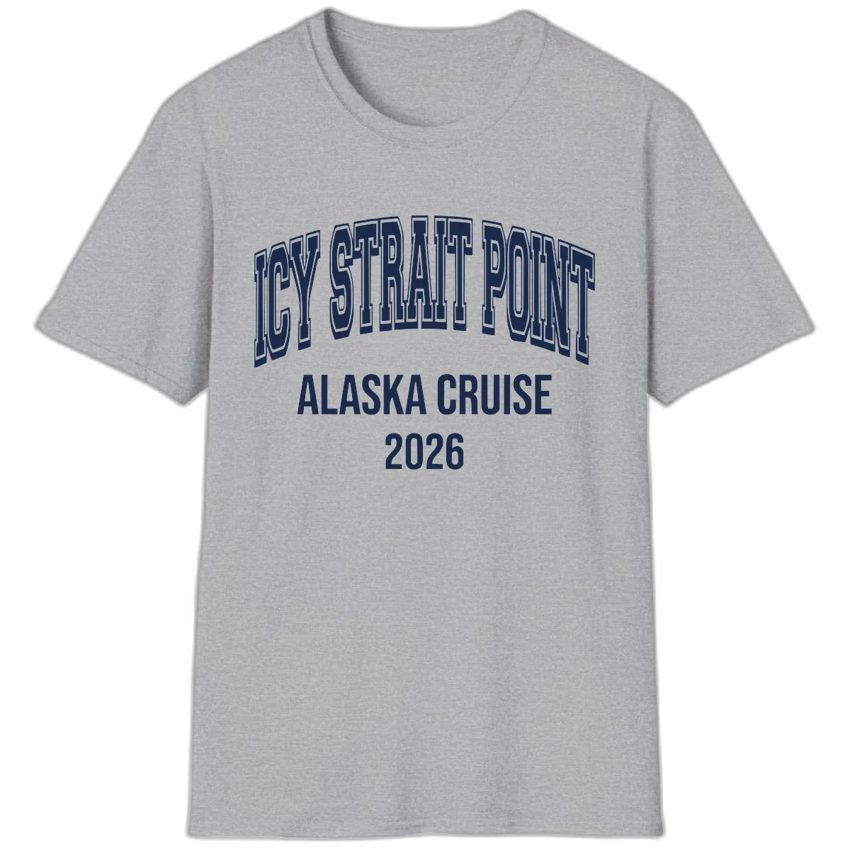 Dry Strait Point Alaska Cruise 2026 T-Shirt in Sport Grey