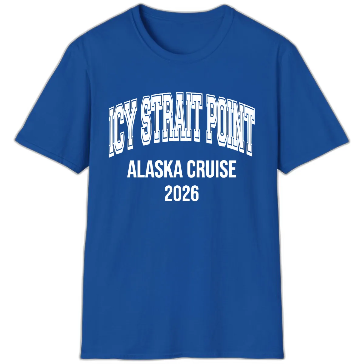 Dry Strait Point Alaska Cruise 2026 T-Shirt in Royal