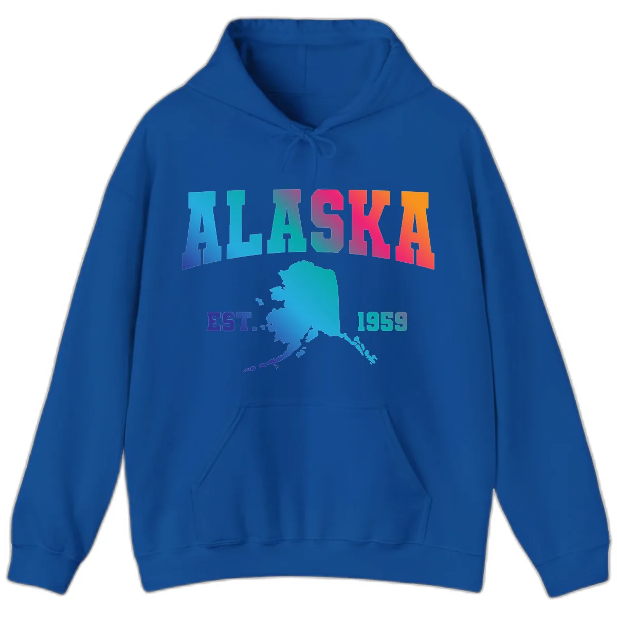 Alaska Est. 1959 State Pride Hoodie in Royal