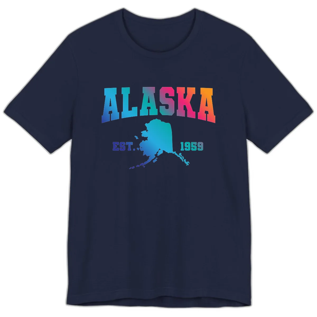 Alaska Est. 1959 State Pride Premium T-Shirt in Navy