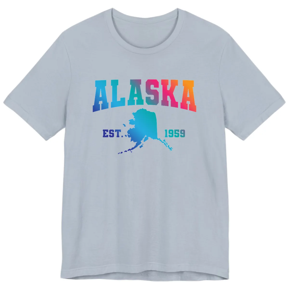 Alaska Est. 1959 State Pride Premium T-Shirt in Light Blue