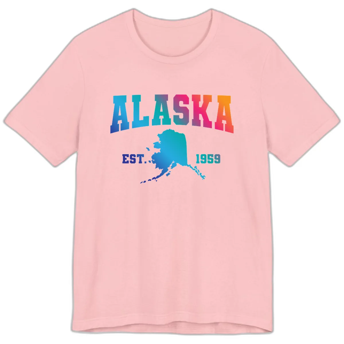 Alaska Est. 1959 State Pride Premium T-Shirt in Pink