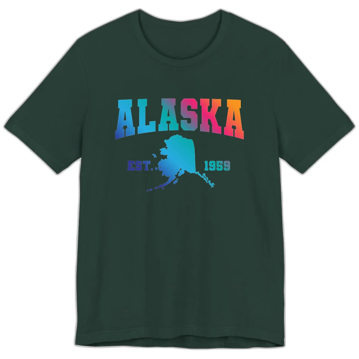 Alaska Est. 1959 State Pride Premium T-Shirt in Forest