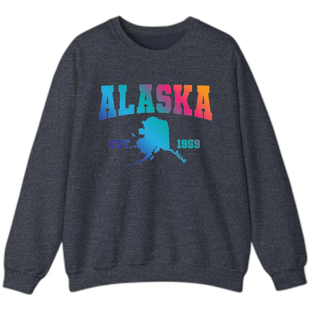 Alaska Est. 1959 State Pride Sweatshirt in Heather Sport Dark Navy