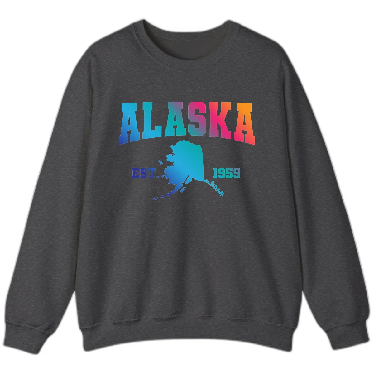 Alaska Est. 1959 State Pride Sweatshirt in Dark Heather