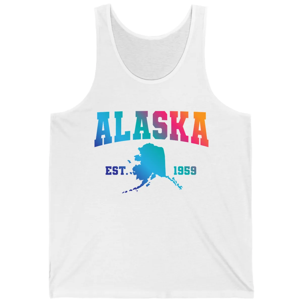 Alaska Est. 1959 State Pride Tank in White