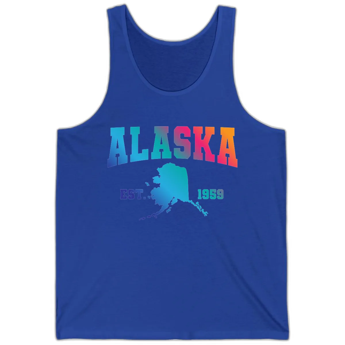 Alaska Est. 1959 State Pride Tank in True Royal