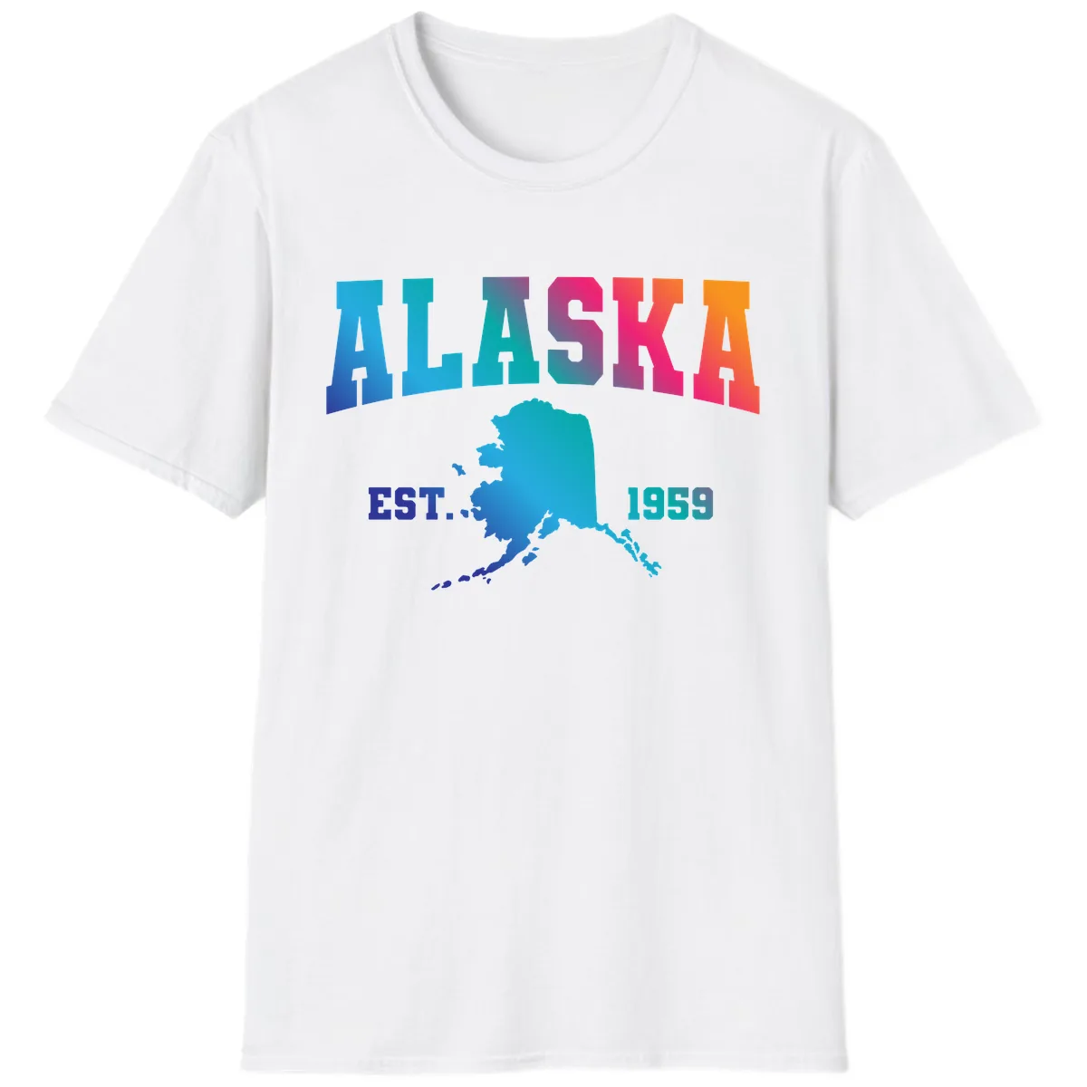 Alaska Est. 1959 State Pride T-Shirt in White