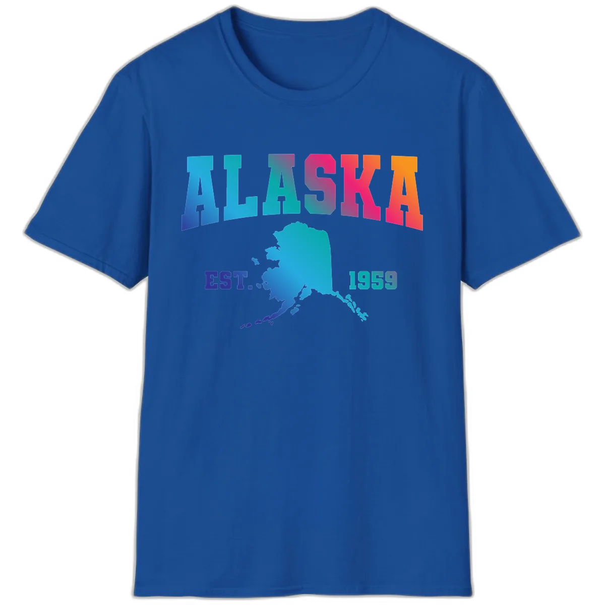 Alaska Est. 1959 State Pride T-Shirt in Royal