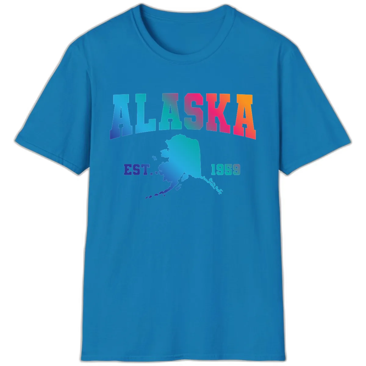 Alaska Est. 1959 State Pride T-Shirt in Sapphire