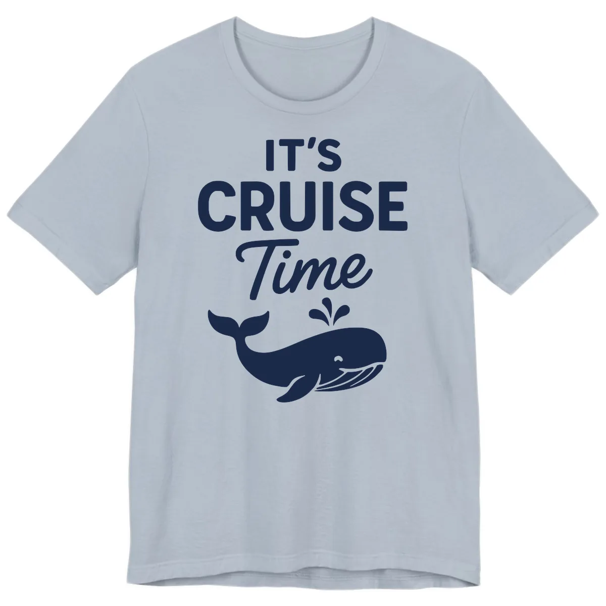 It's Cruise Time Whale Premium T-Shirt in Light Blue