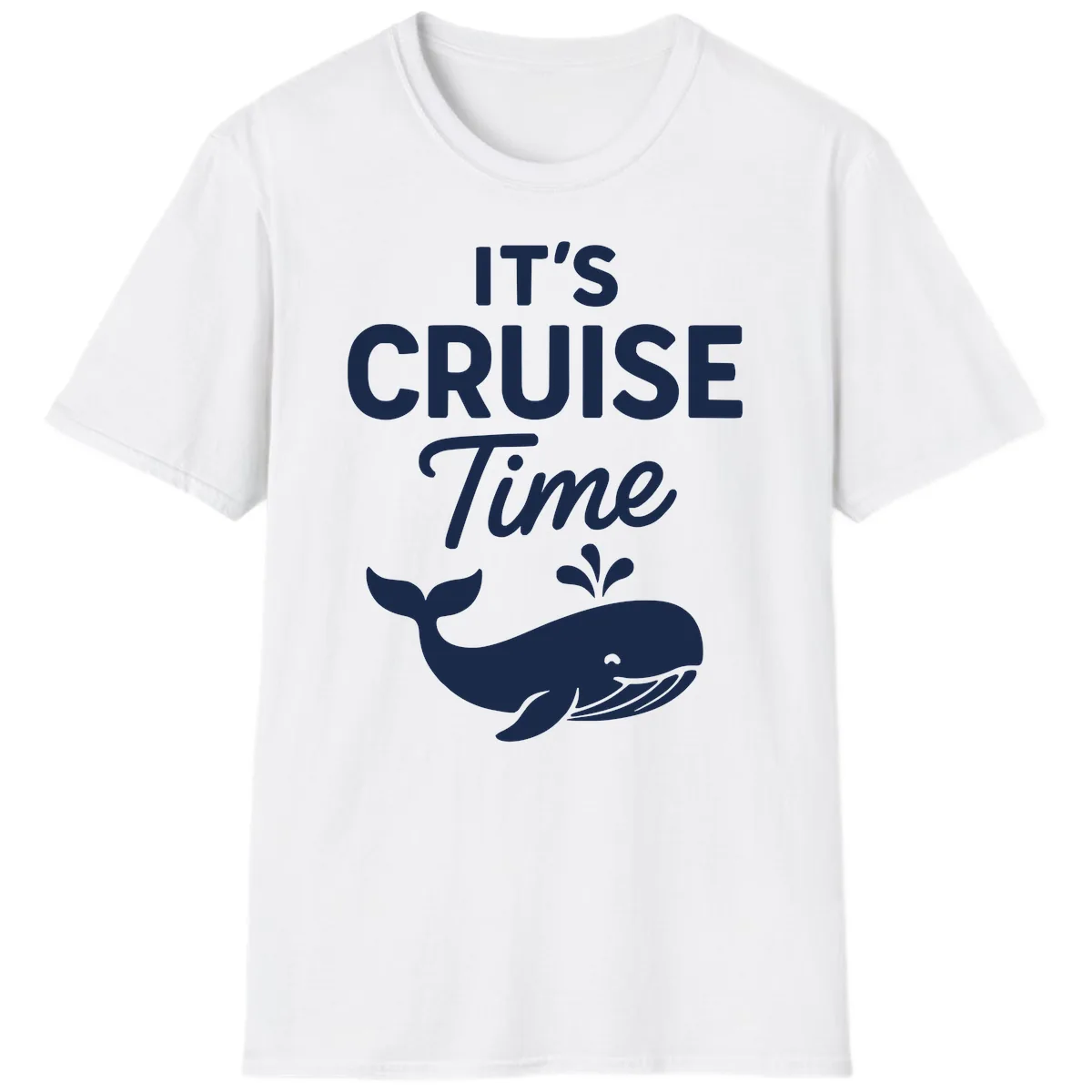 It's Cruise Time Whale T-Shirt in White