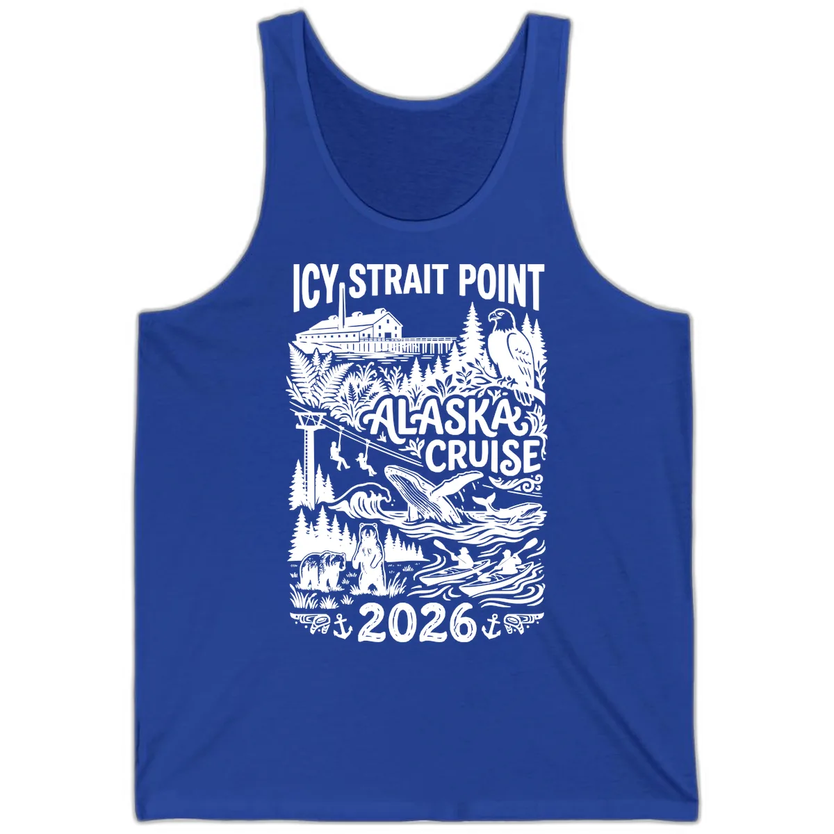 Icy Strait Point Alaska Cruise 2026 Tank in True Royal