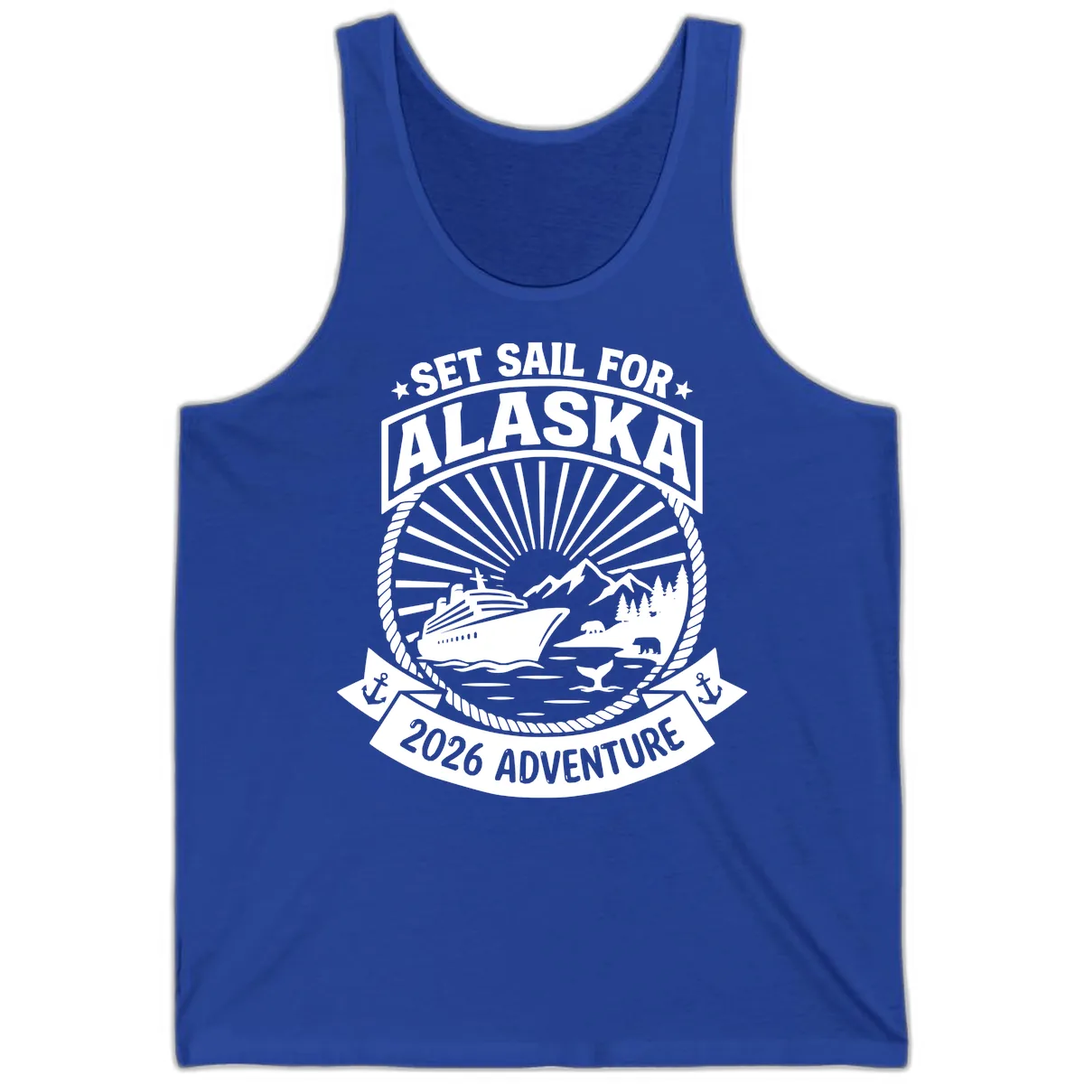 Set Sail For Alaska 2026 Adventure Tank in True Royal