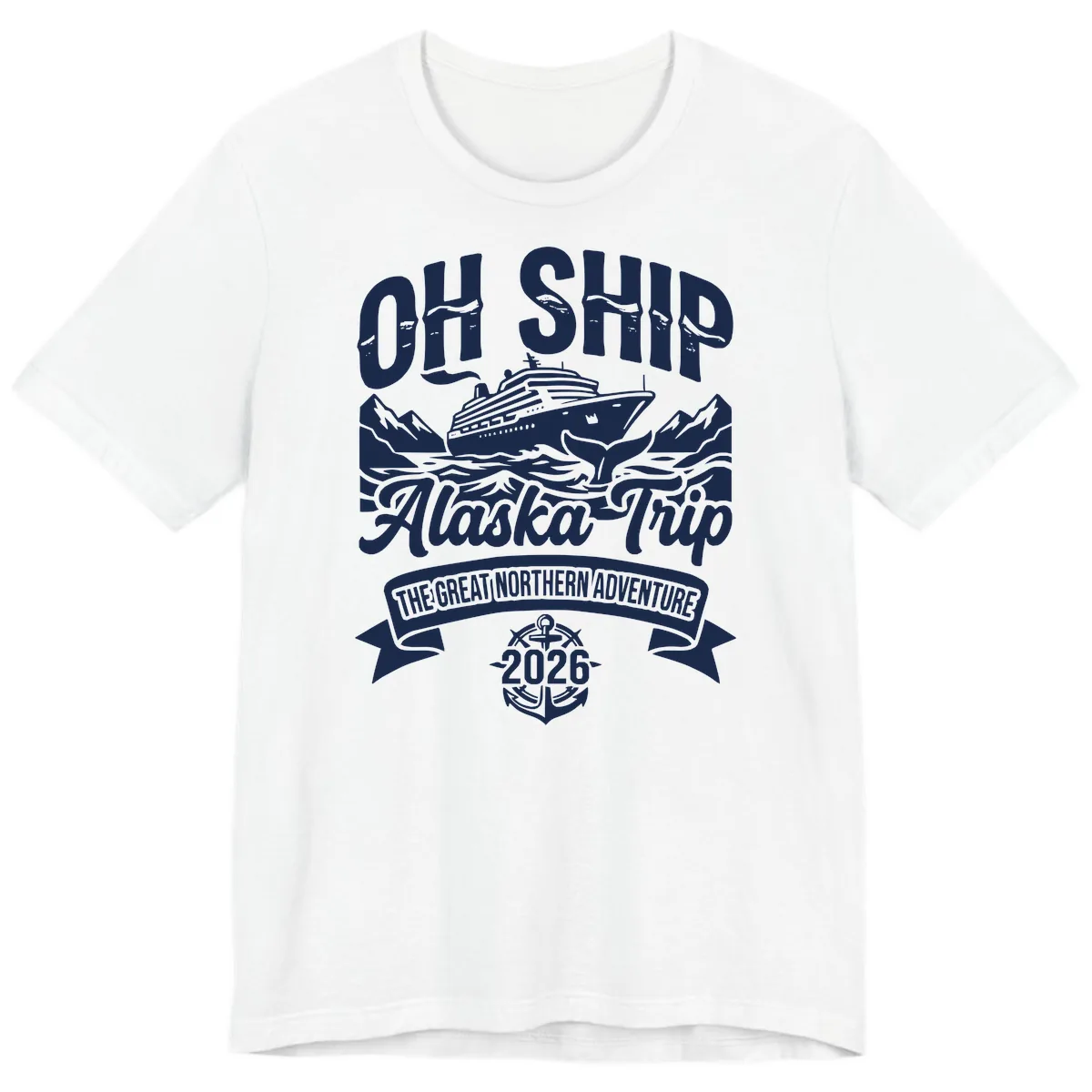 Off Ship Alaska Trip Cruise Adventure Premium T-Shirt in White