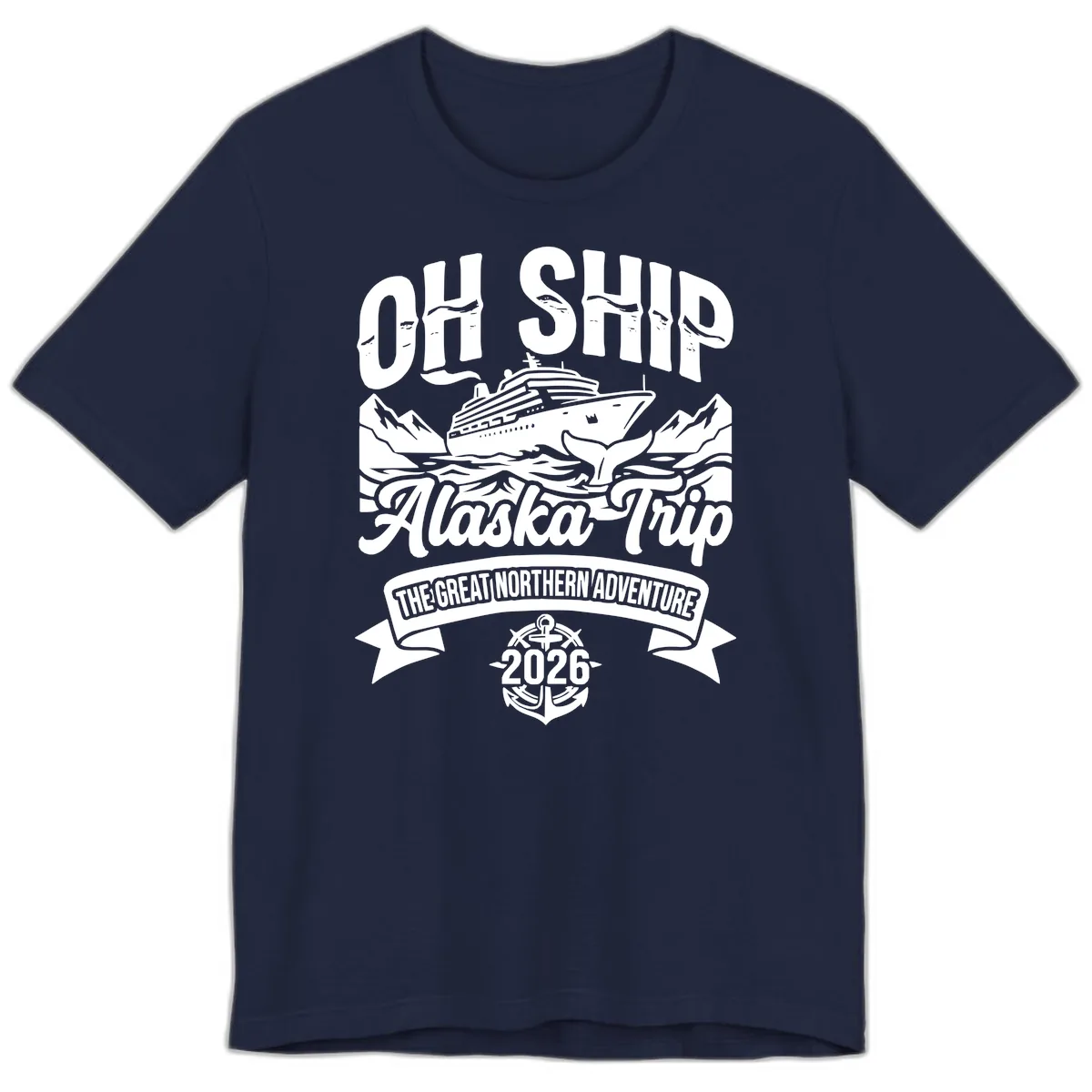 Off Ship Alaska Trip Cruise Adventure Premium T-Shirt in Navy