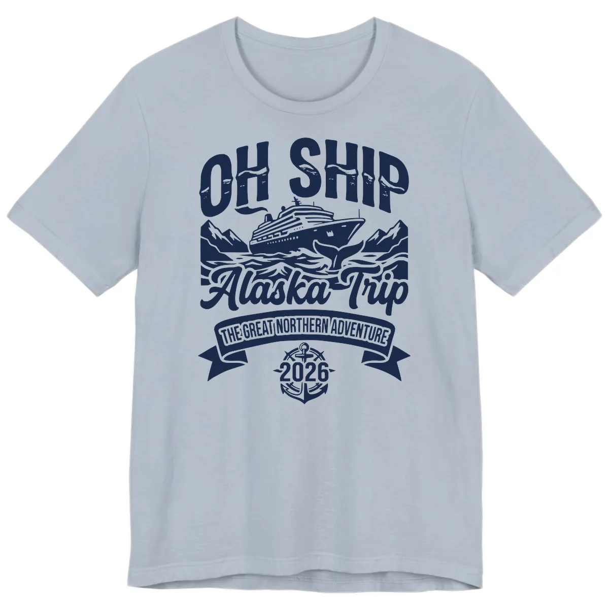 Off Ship Alaska Trip Cruise Adventure Premium T-Shirt in Light Blue