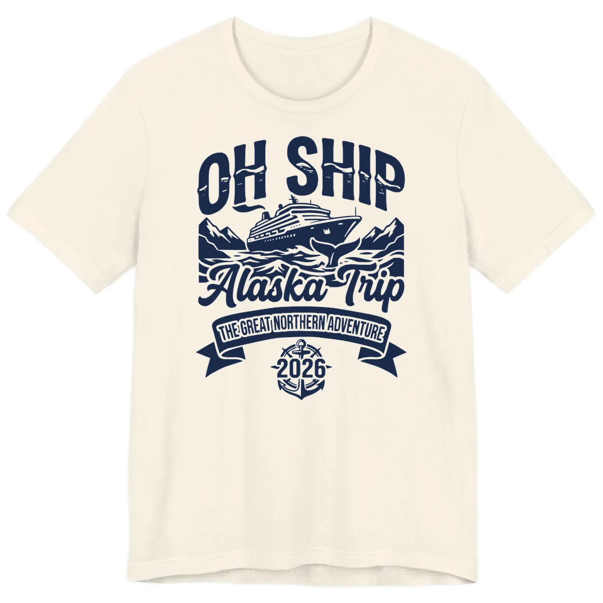 Off Ship Alaska Trip Cruise Adventure Premium T-Shirt in Natural