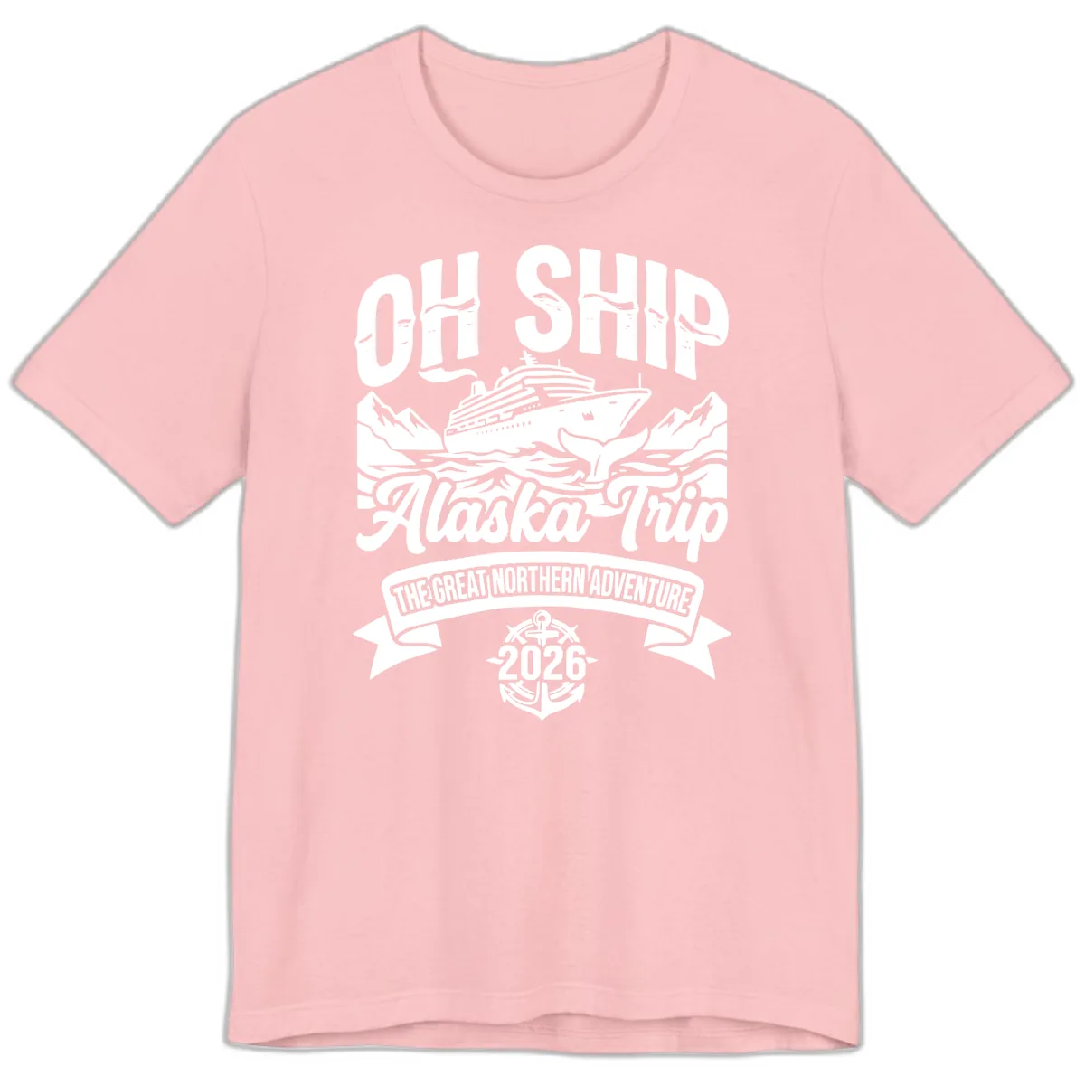Off Ship Alaska Trip Cruise Adventure Premium T-Shirt in Pink
