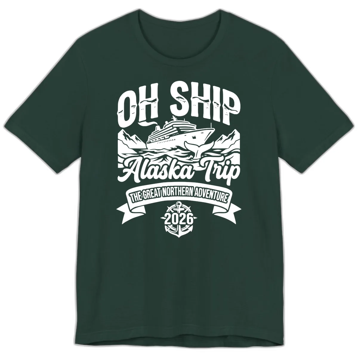 Off Ship Alaska Trip Cruise Adventure Premium T-Shirt in Forest