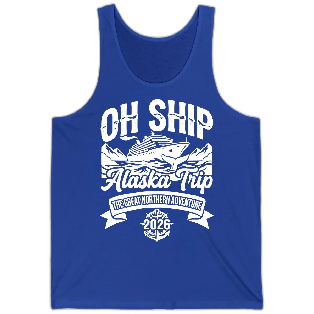 Off Ship Alaska Trip Cruise Adventure Tank in True Royal
