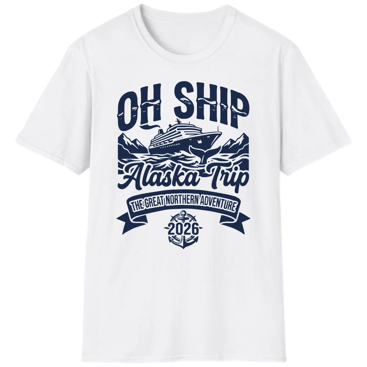 Off Ship Alaska Trip Cruise Adventure T-Shirt in White