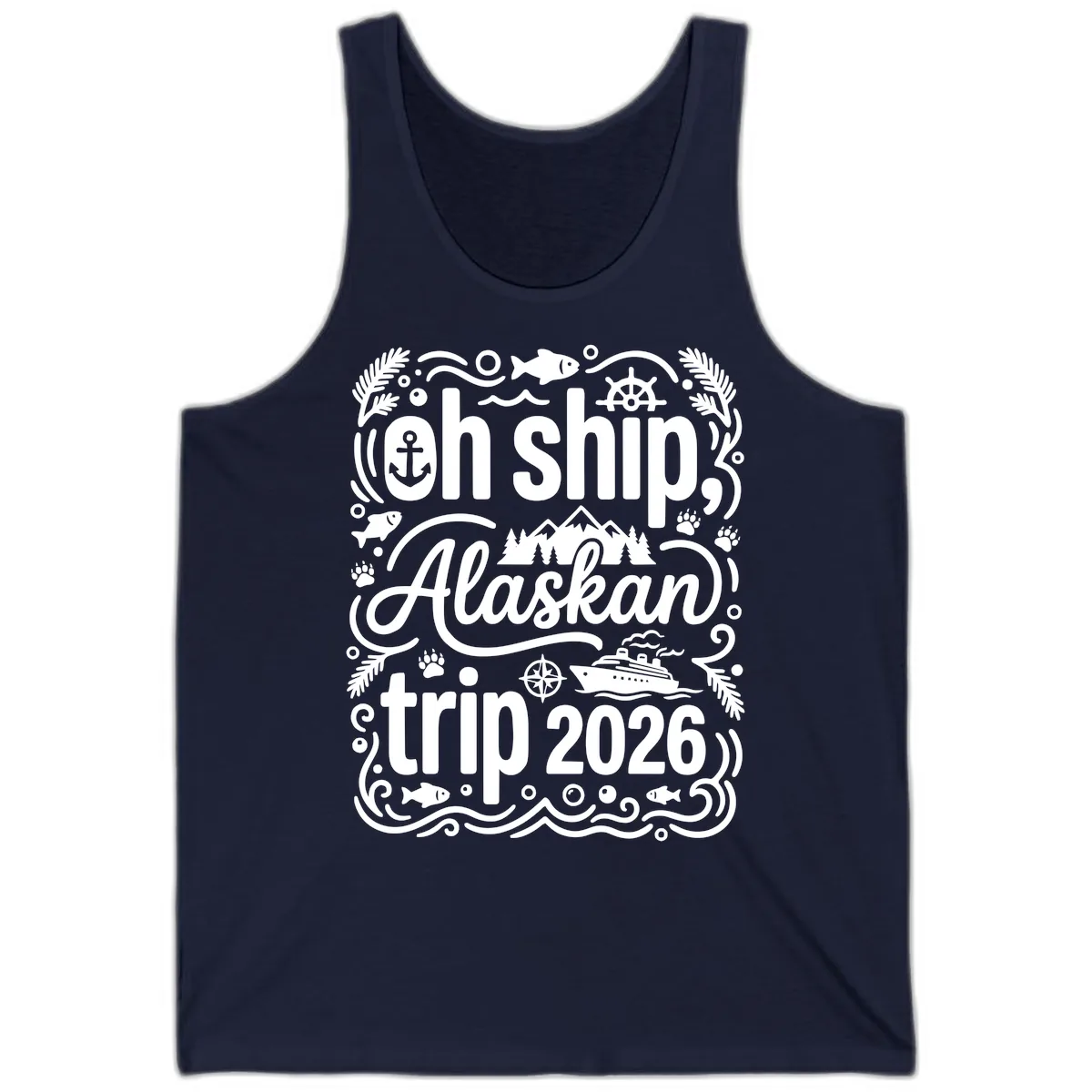 Oh Ship Alaskan Adventure 2026 Tank in Navy