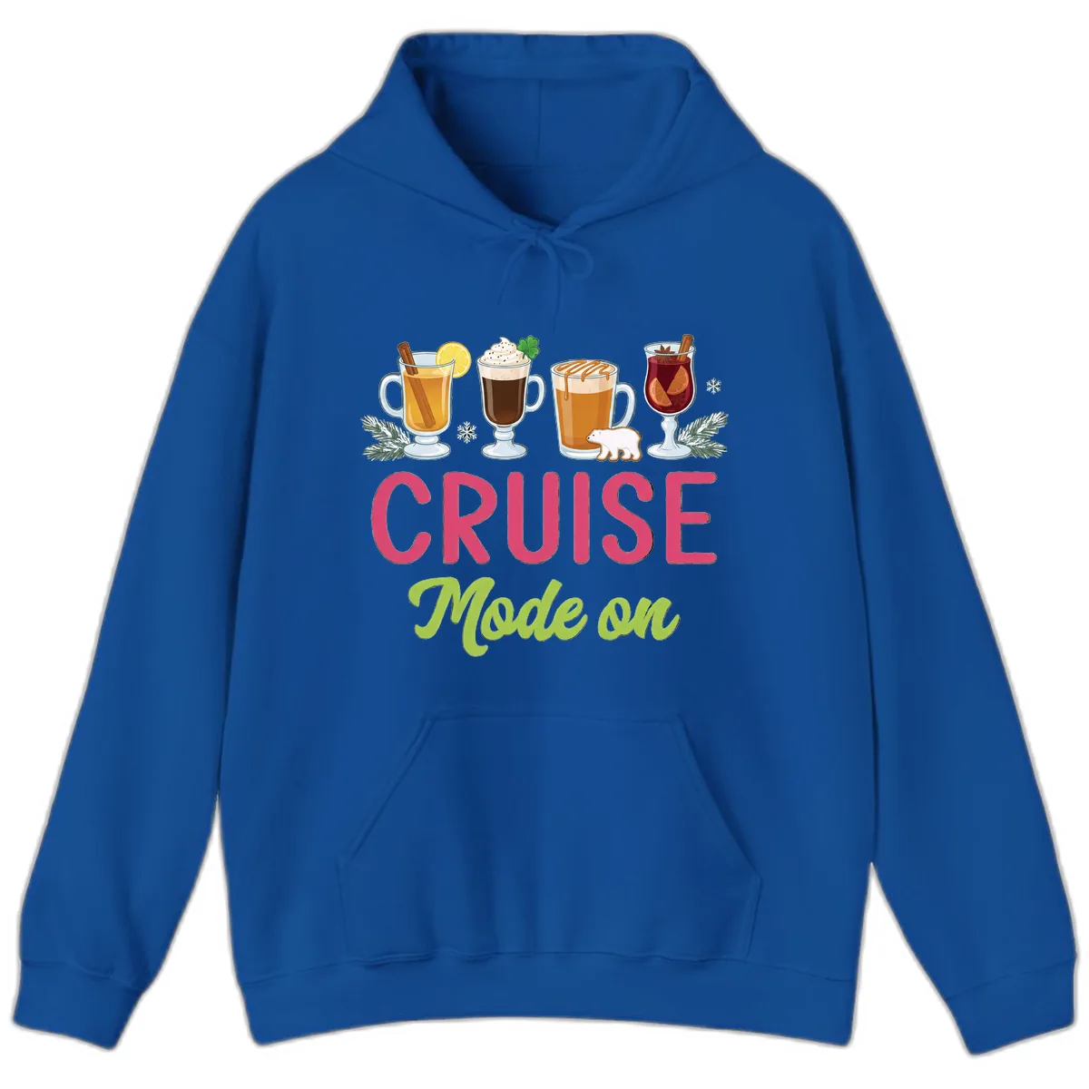 Cruise Mode On Hoodie in Royal