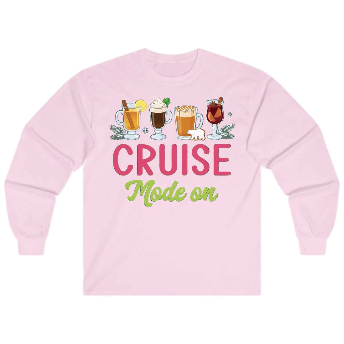 Cruise Mode On Long Sleeve in Light Pink