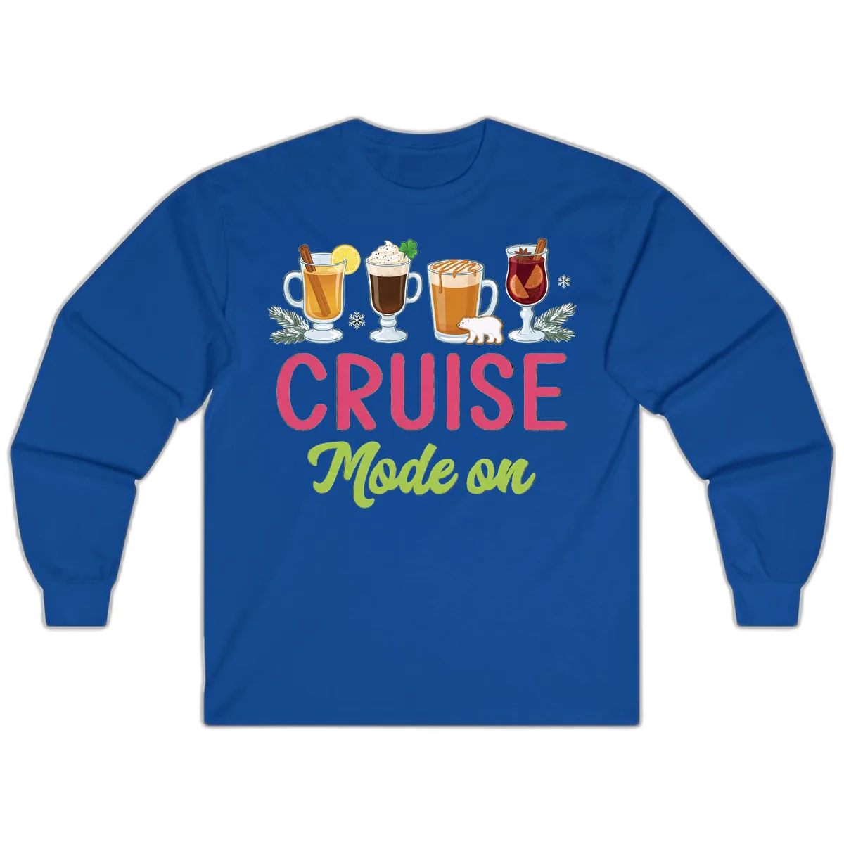 Cruise Mode On Long Sleeve in Royal