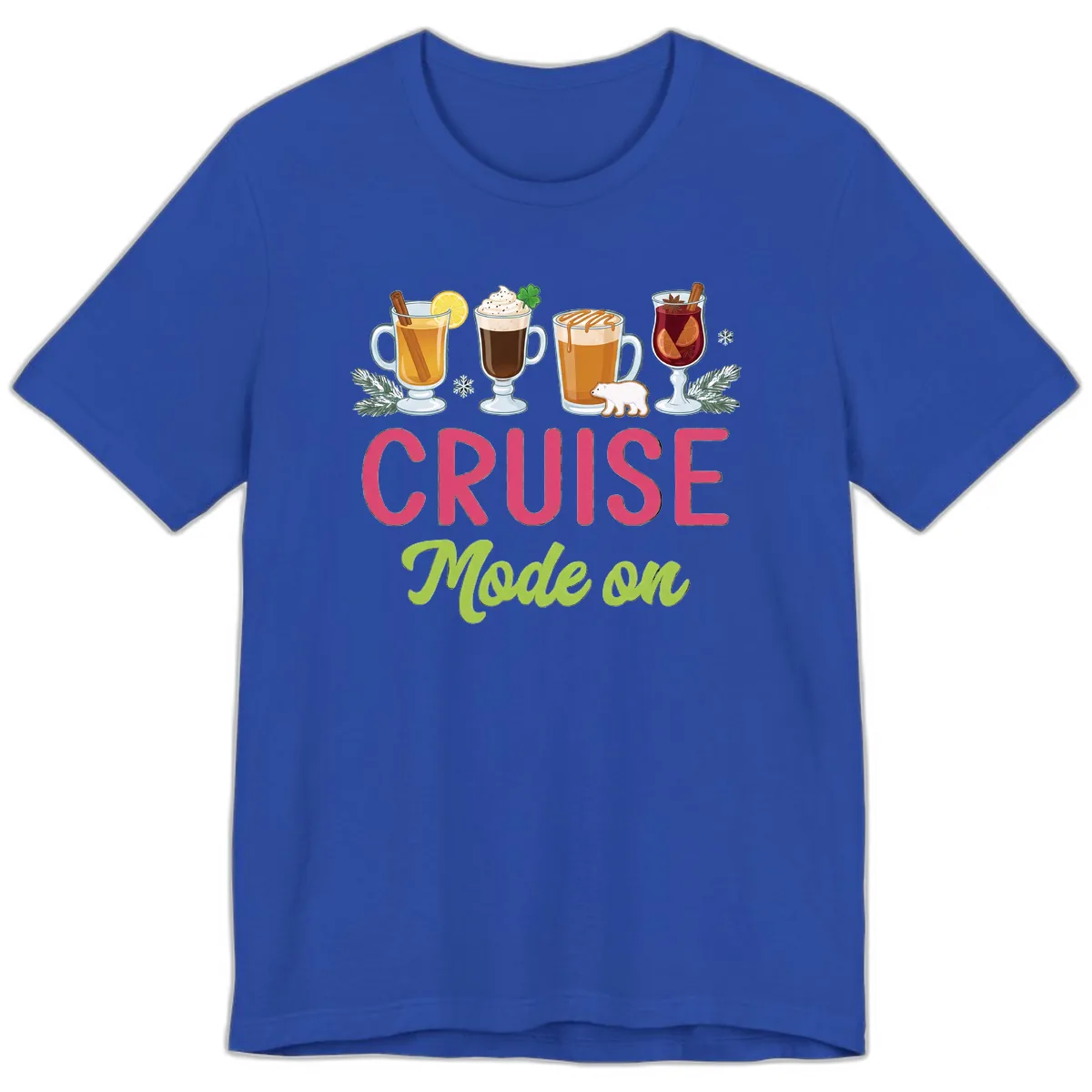 Cruise Mode On Premium T-Shirt in True Royal