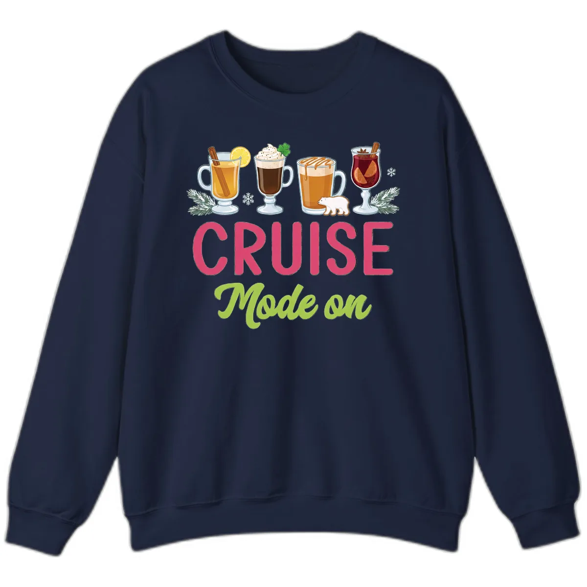 Cruise Mode On Sweatshirt in Navy