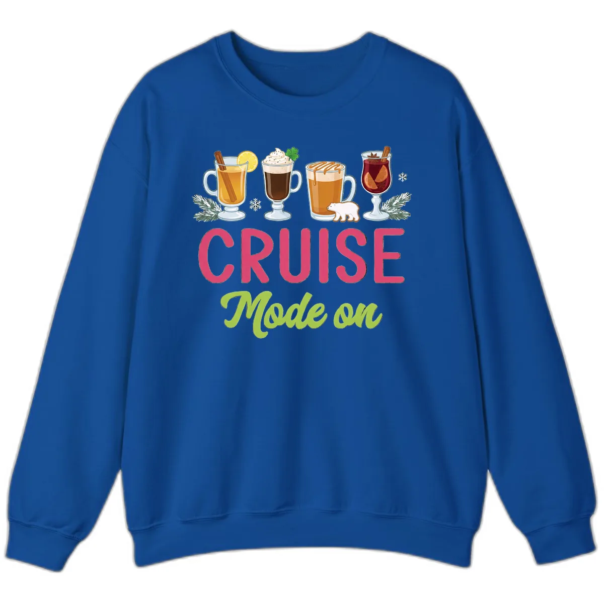 Cruise Mode On Sweatshirt in Royal