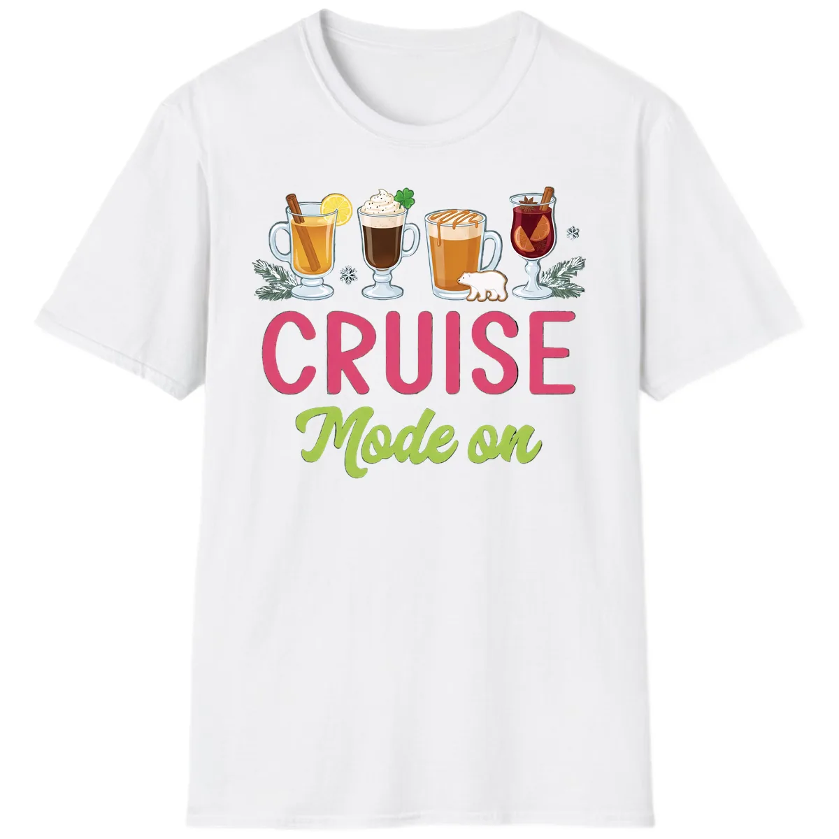 Cruise Mode On T-Shirt in White