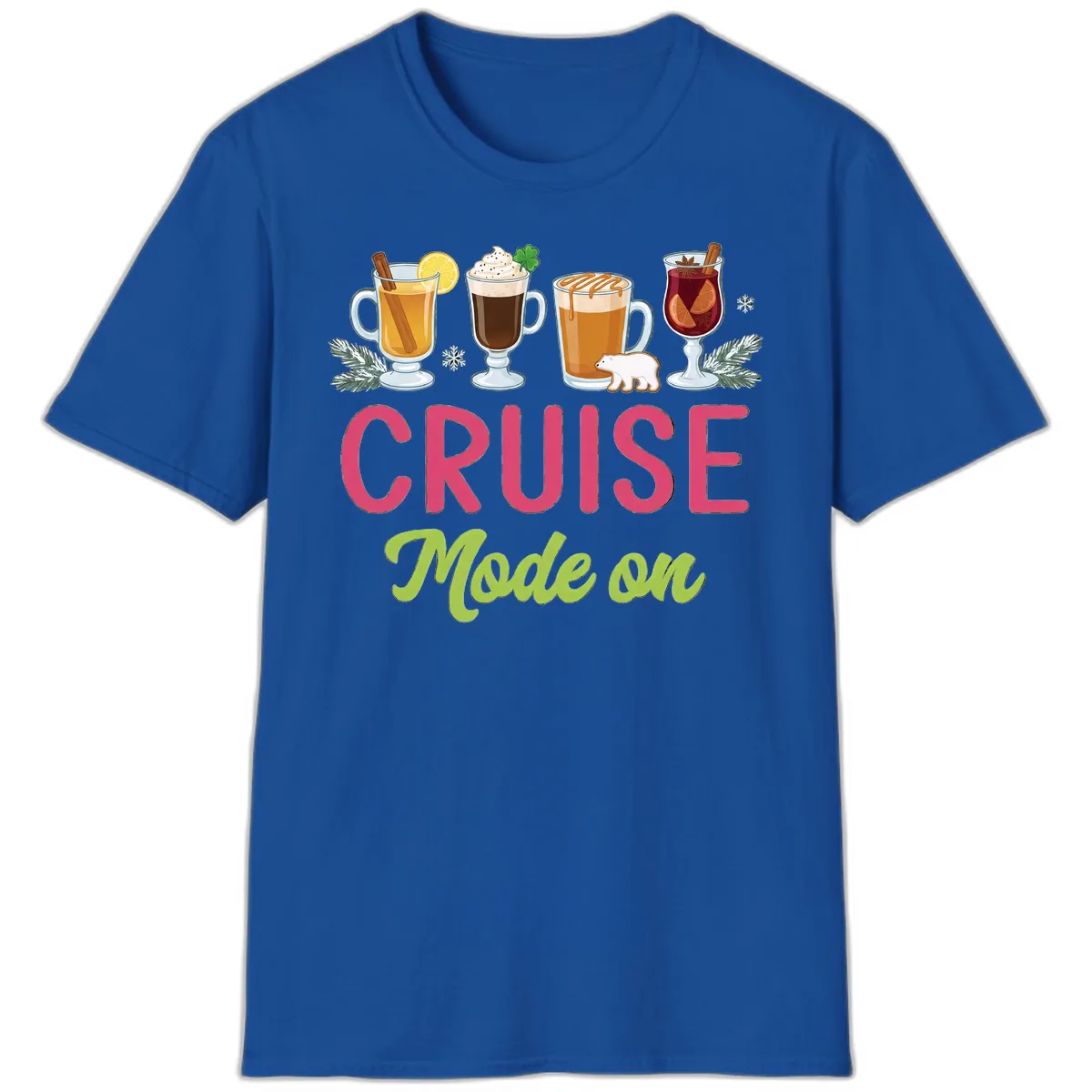 Cruise Mode On T-Shirt in Royal