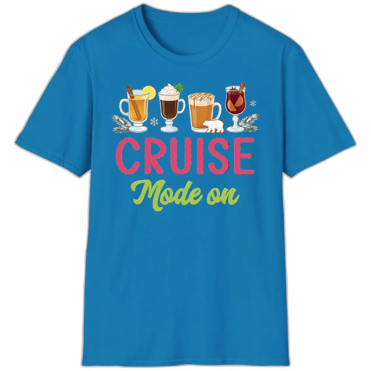 Cruise Mode On T-Shirt in Sapphire