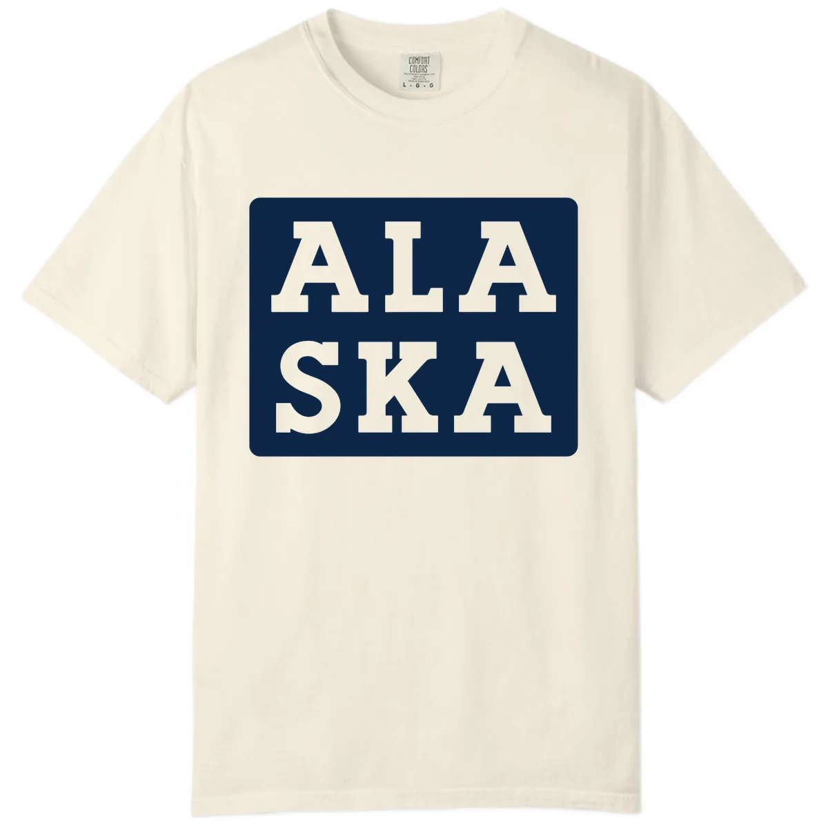 Alaska Cruise Pun Lettering Design Comfort Color in Ivory
