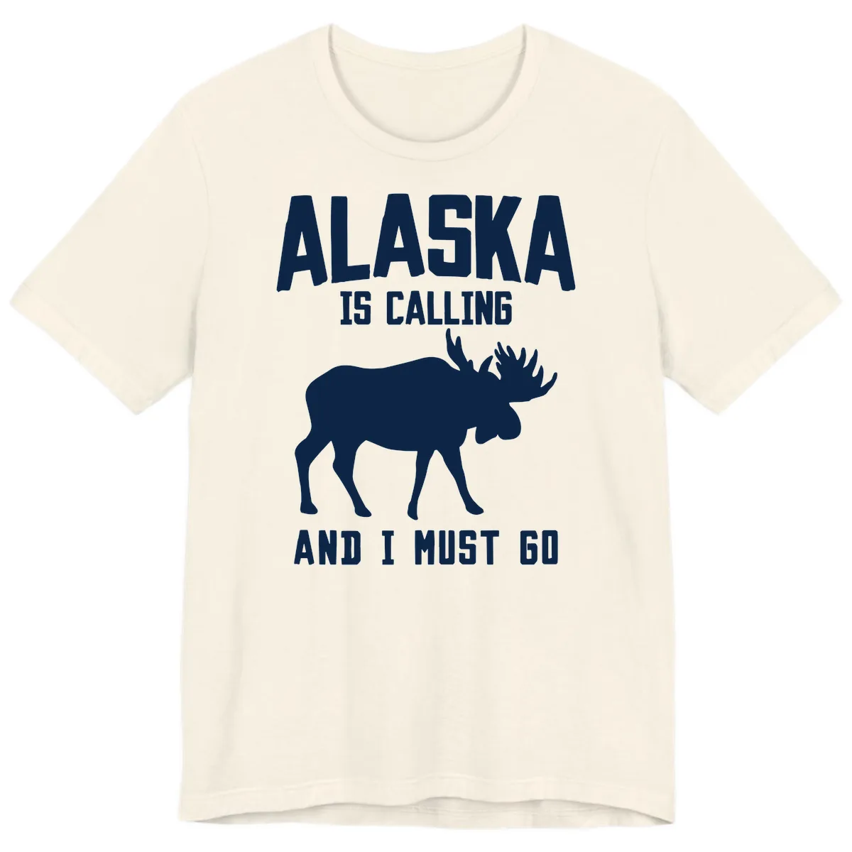 Alaska Is Calling Moose Premium T-Shirt in Natural