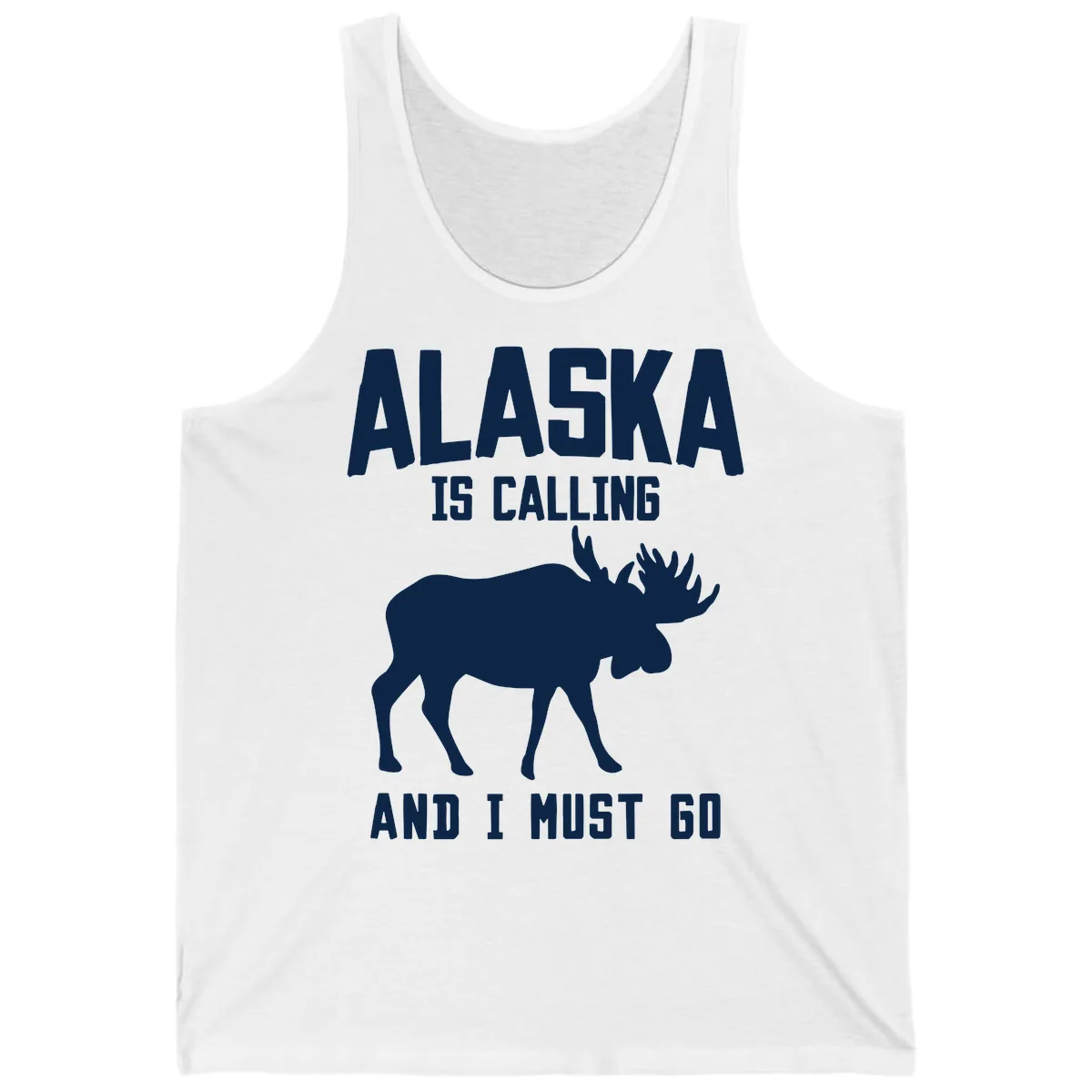 Alaska Is Calling Moose Tank in White
