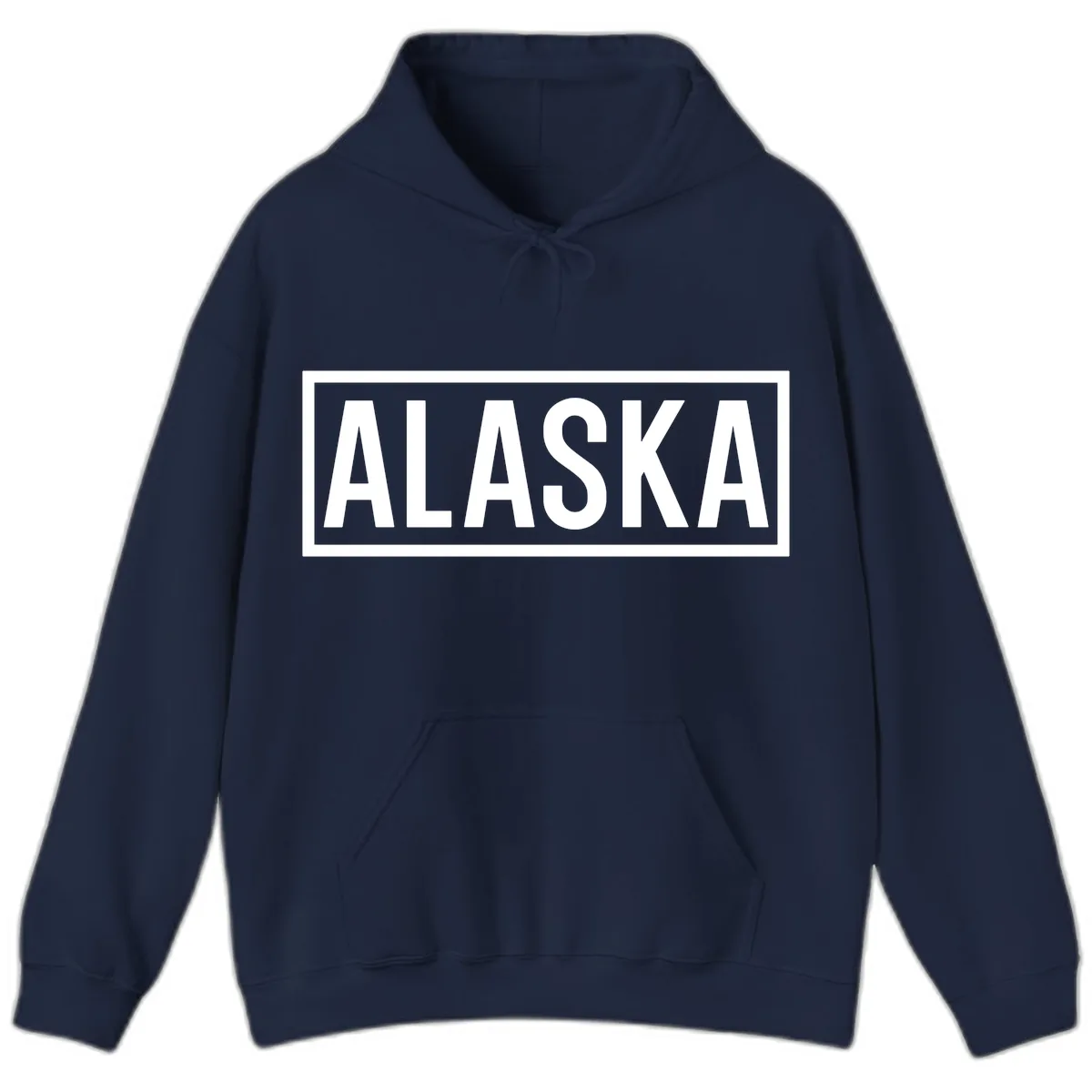 Alaska Bold Statement Hoodie in Navy