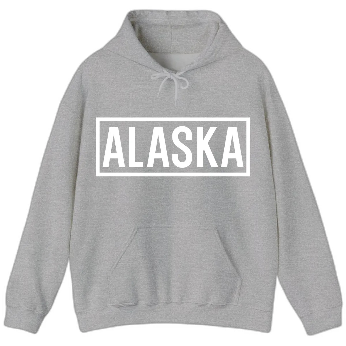Alaska Bold Statement Hoodie in Sport Grey